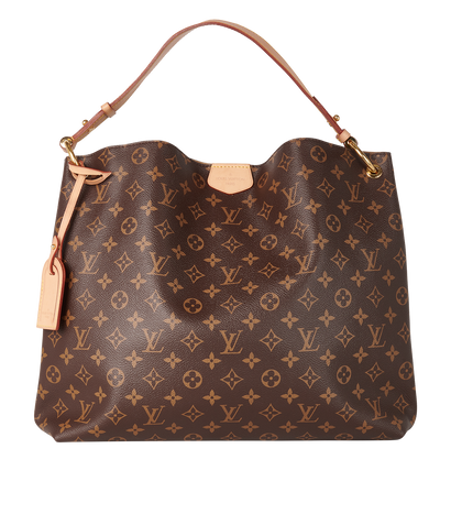 Graceful MM, &pound;895, Handbags, Brown, Canvas, Front view